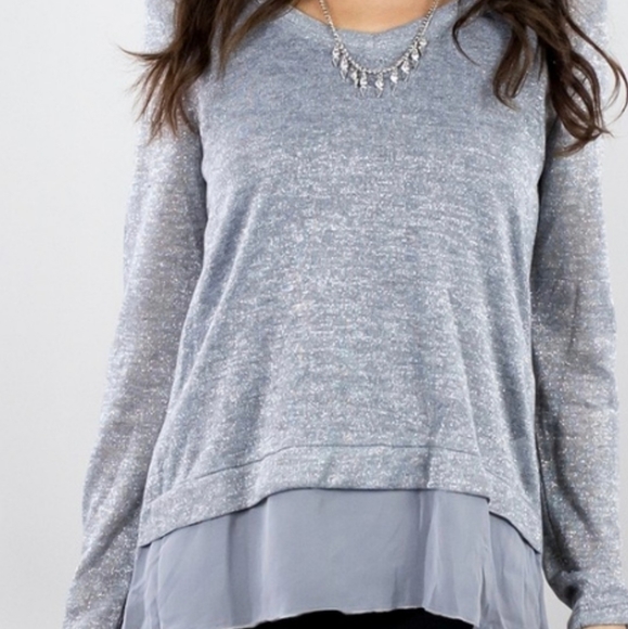 Live to be Spoiled Sweaters - NWOT  Grey Lightweight Sweater